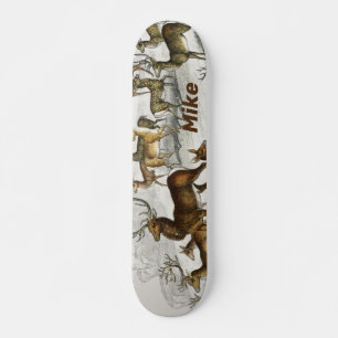 Skate Nome Personalizado Red Deer Hart, Hind, Roebuck Mu