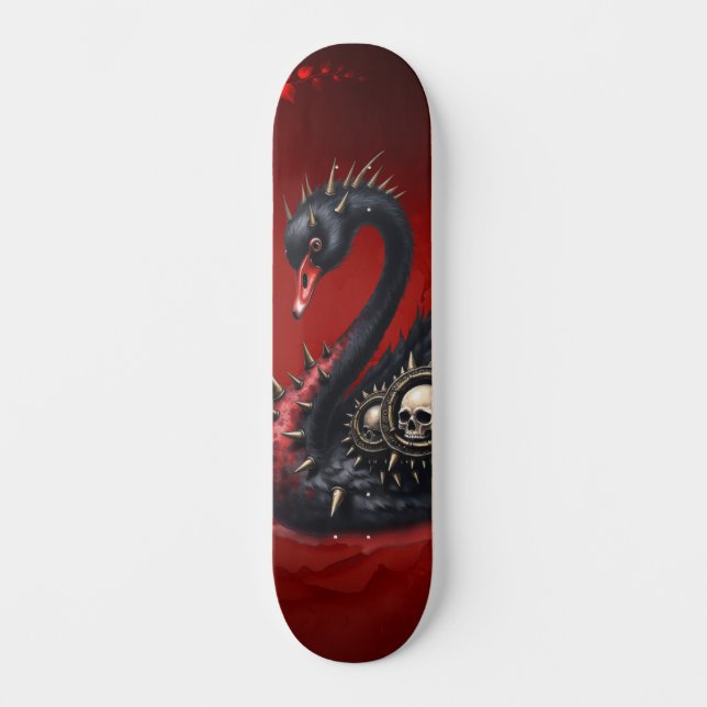 Skate Not Your Average Swan – Spikes, Skulls & Sass.  (Frente)