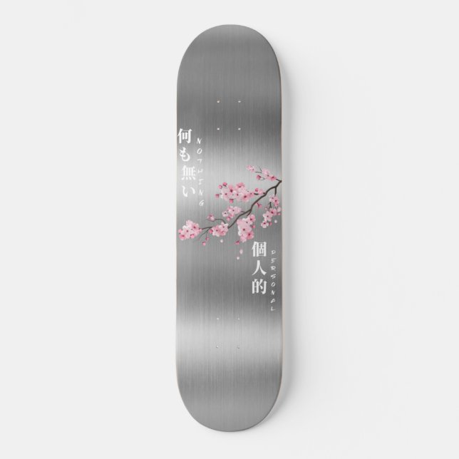 Skate Nothing Personal - Edição Prata Cherry Blossom (Frente)