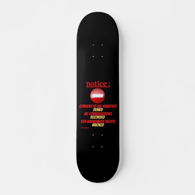 skate "NOTICE..." (Frente)