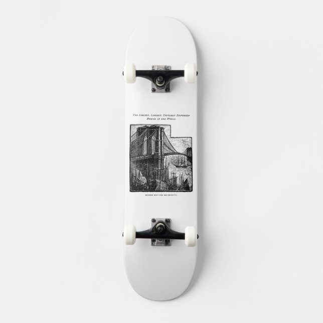 Skate Nova Iorque da ponte de Williamsburg Brooklyn do (Frente)