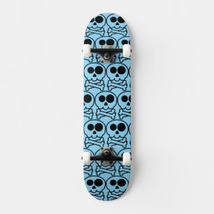 Skate NOVO - Caveira de Pastel em Desenho Animado