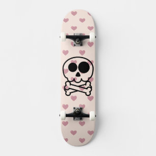 Skate NOVO - Coração de Amor Caveira Cartoon
