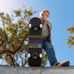 Skate Números de Matemática 100º Dia das Crianças de Pro<br><div class="desc">100º Dia de Professores Crianças de 100 Dias Números de Matemática T-Shirt</div>
