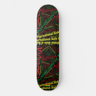Skate Nuvem de palavras do Orgulho Nacional da Bolívia