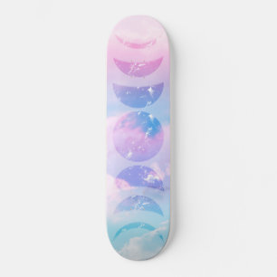 Skate Nuvens de Pastel Unicórn - Fases da Lua #1