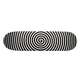 Skate O abstrato Hypnotized o branco preto