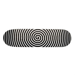Skate O abstrato Hypnotized o branco preto
