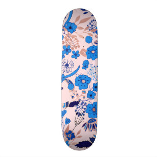 Skate O azul Azure bonito cora ilustração floral