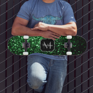 Skate O brilho verde escuro do encanto sparkles