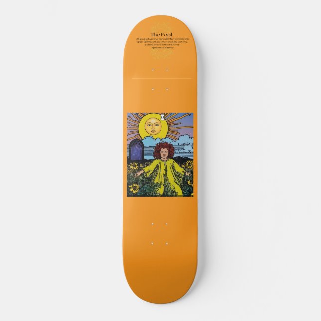 Skate O Cartão Tarot "O Tolo" (Frente)
