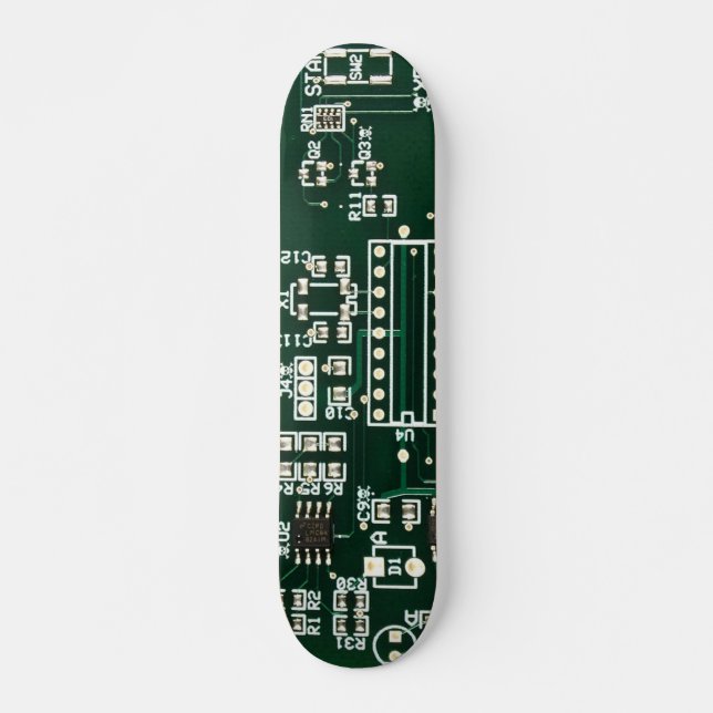 Skate o conselho de circuito escondido dos crânios (Frente)