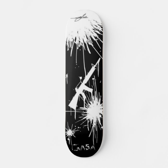 Skate o conselho do gasa atira em splat-preto (Frente)
