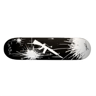 Skate o conselho do gasa atira em splat-preto