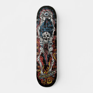 Skate O conselho do punk SK8 da maxila do crânio come