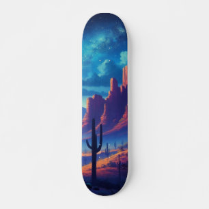 Skate O Deserto à noite a sudoeste