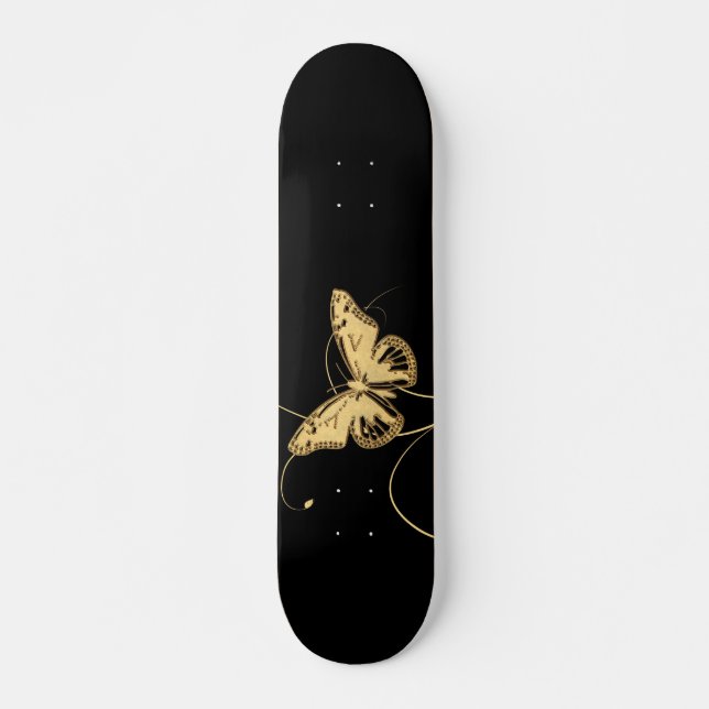 Skate o efeito borboleta preto (Frente)