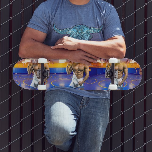 Skate O homem muscular de SlipperyJoe boja trai de ginás (Ao ar livre 3)