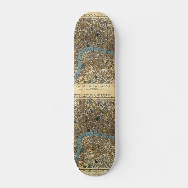 Skate O mapa novo de Smith de Londres 1860 (Frente)