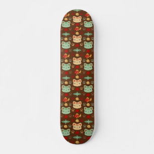 Skate O que é Legal, Gatinho em Cores Terrosas