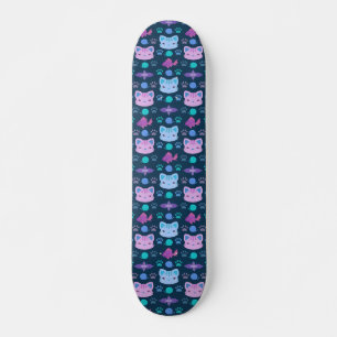 Skate O que é Legal, Gatinho em Roxo e Azul