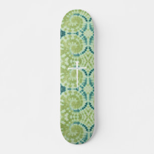 Skate O Três Prego Cruz Verde Tie Die Cristão