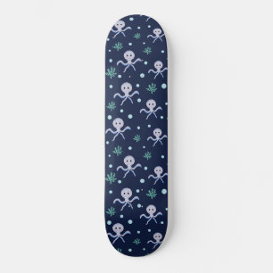 Skate Octopus sob o padrão das crianças do mar