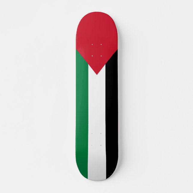 Skate oficialmente pavilhão do Estado da Palestina (Frente)