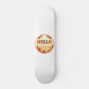Skate Olá outono, adesivo, capa de telefone, travesseiro