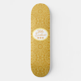 Skate Olá Sunshine Ouro Amarelo Floral