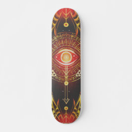Skate Olho de Eternidade (Vermelho) Arcana Místico Escur