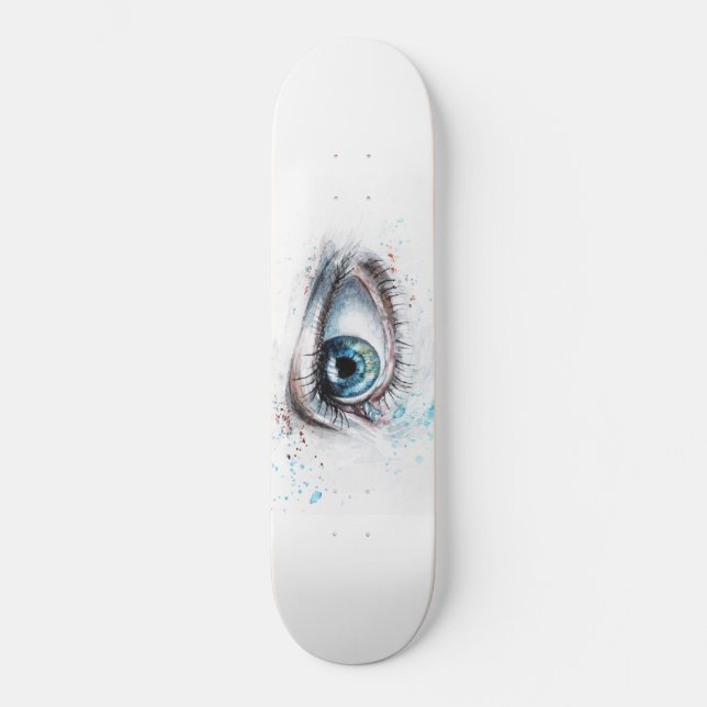 Skate Olhos Azuis em Choro (tristeza, simpatia e depress (Frente)