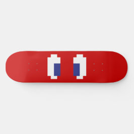 Skate Olhos De Manga Pixel De 8 Bits