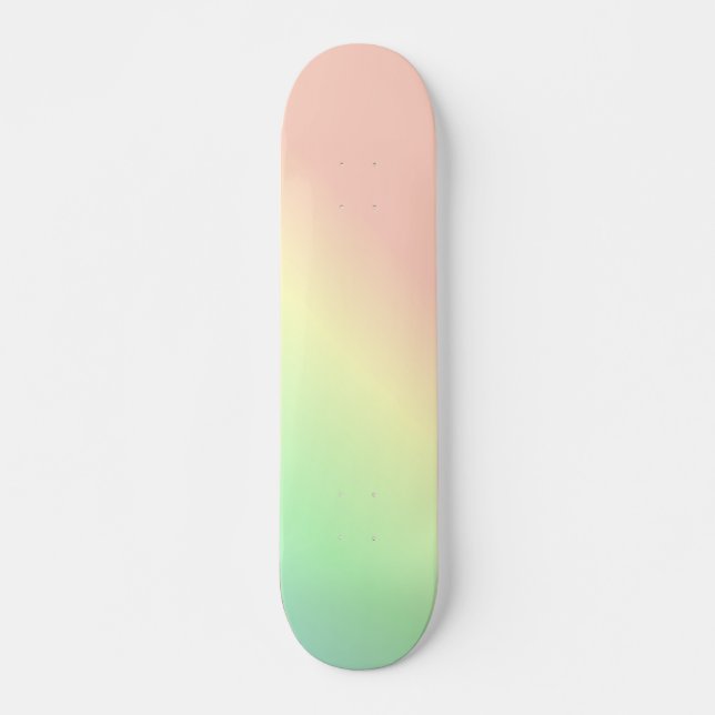 Skate Ombre Rainbow Abstract Pastel Pattern (Frente)