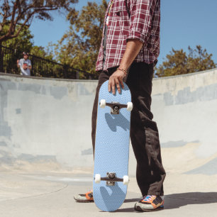 Skate Onda Azul Japonesa Kawaii