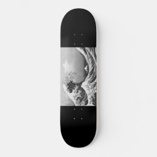 Skate onda de pintura de trabalho de arte japonês,