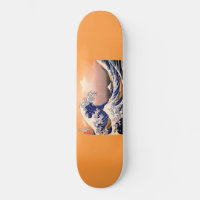 onda de pintura de trabalho de arte japonês,
