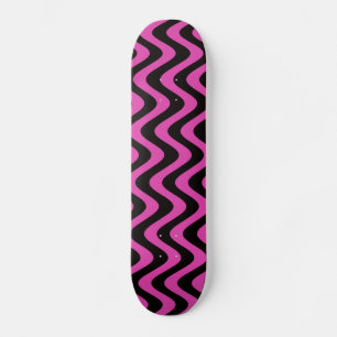 Skate Ondas à solta (rosa/preto)