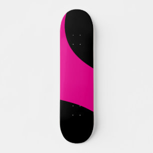 Skate Ondas simples em magenta e preto