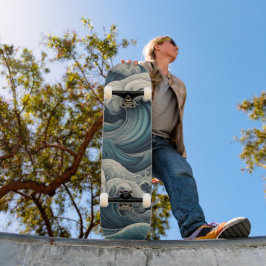 Skate Ondas Surreais: Sonho Oceânico