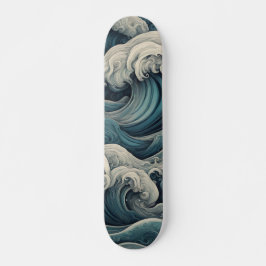 Skate Ondas Surreais: Sonho Oceânico