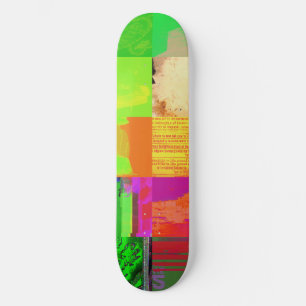 Skate Ônibus 1521 Arte Abstrata de Falha Cibernética Gra