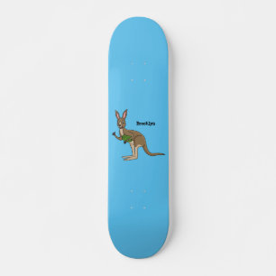 Skate Óptica ilustração de canguru australiano feliz