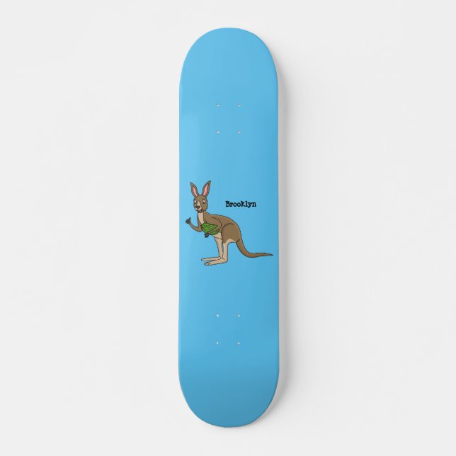 Skate Óptica ilustração de canguru australiano feliz (Frente)