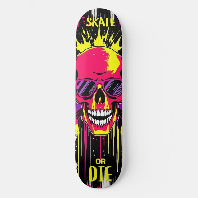 Skate or Die 3 - Skateboard Deck - Punk Grunge (Frente)