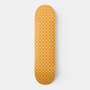 Skate Orange Quatrefoil