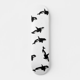 Skate Orca Whale Pod, Oceano Branco