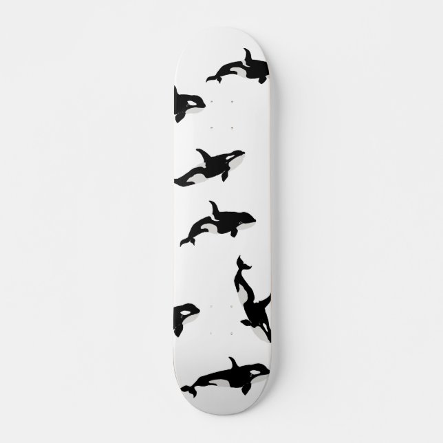 Skate Orca Whale Pod, Oceano Branco (Frente)