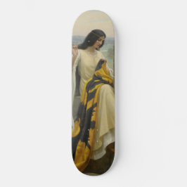 Skate Ordenando o Sinalizador Padrão (Mulher Medieval)