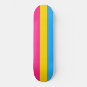 Skate Orgulho Pansexual (Bandeira Pan)